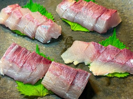 新鮮なハマチの刺身 刺身,ハマチ,造りの写真素材