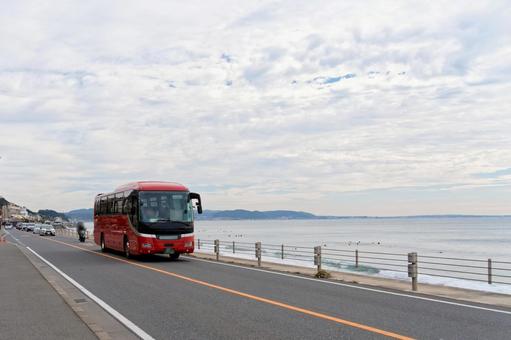 観光バス 観光バス,団体,ドライブ風景の写真素材