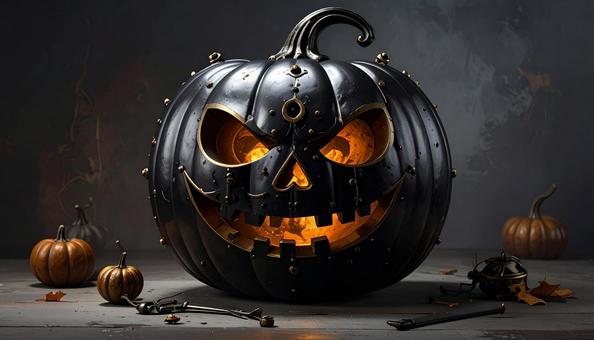 スチームパンクなハロウィンかぼちゃ スチームパンクなハロウィンかぼちゃの写真