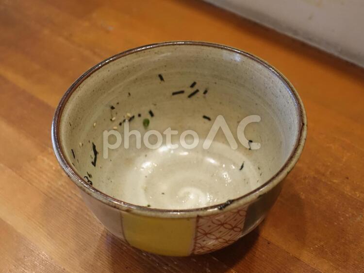 食後の食器 ごちそうさま,食器,完食の写真素材