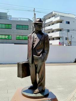 寅さん フーテンの寅,男はつらいよ,銅像の写真素材