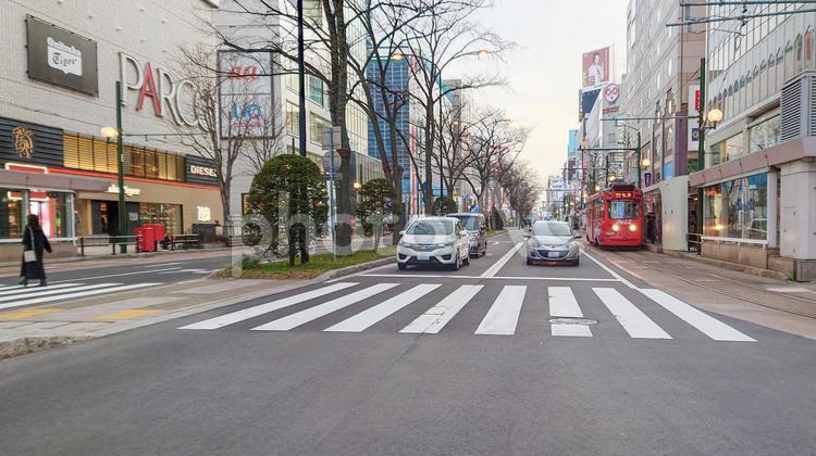 【北海道】札幌の町並み 札幌,札幌市,さっぽろの写真素材