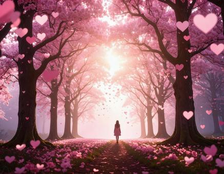 ガーリーな森林の風景07の写真