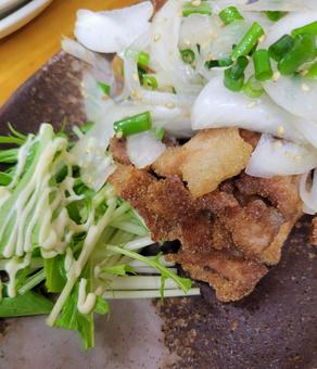 豚肉の唐揚げ 豚肉の唐揚げの写真