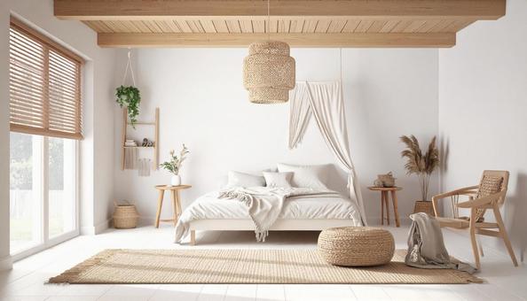 ナチュラルインテリア　ベッドルームの写真