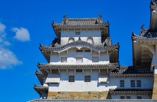 姫路城の西小天守 姫路城の西小天守 姫路城,西小天守,櫓の写真素材