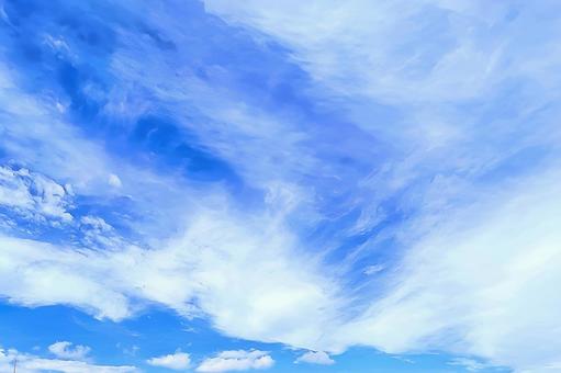 【空の写真】爽やかな青空 【空の写真】爽やかな青空の写真
