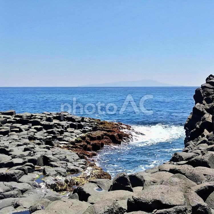 伊豆ジオパークの自然の絶景 伊豆ジオパーク,城ケ崎海岸,海辺の写真素材
