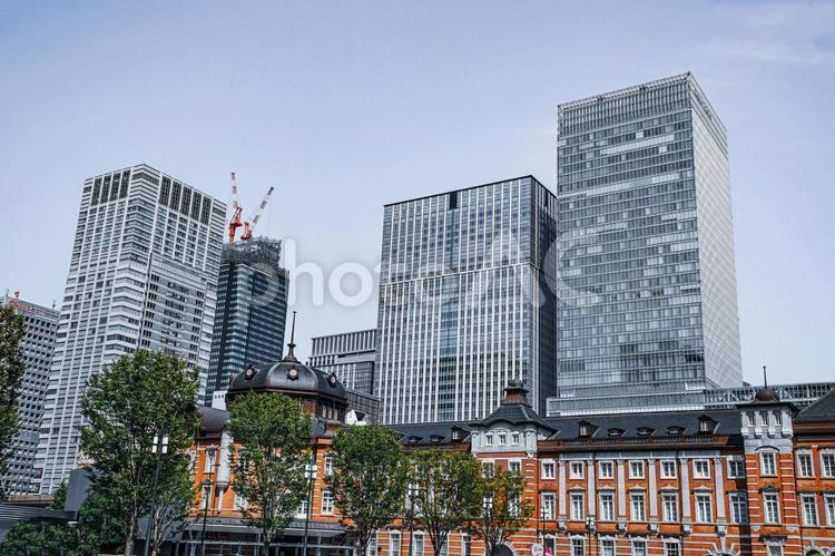 東京駅の駅舎 東京,駅,東京駅の写真素材