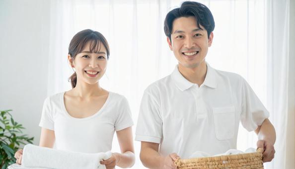 爽やかな日本人カップル 爽やかな日本人カップルの写真