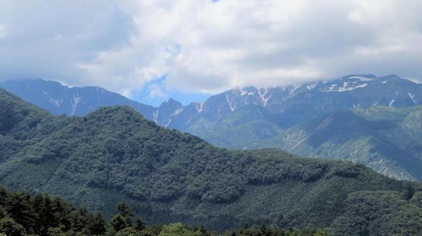 夏の北アルプス 大黒岳 夏の北アルプス 大黒岳の写真