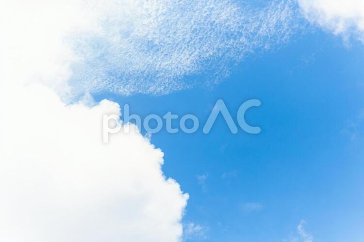 気持ちのいい夏空 夏,青空,雲の写真素材