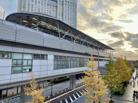 ゆりかもめ台場駅 ゆりかもめ,新交通システム,台場駅の写真素材