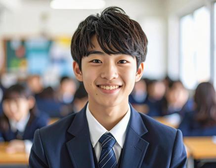 男子学生の写真
