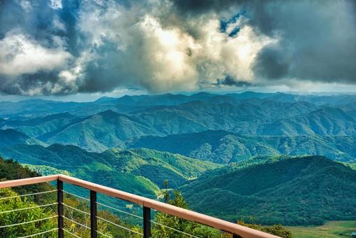 三瓶山の風景の写真