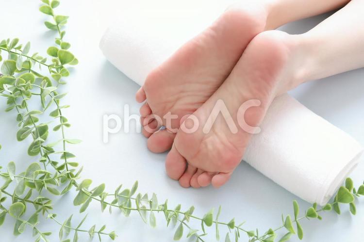足の裏　フットケア 足の裏,足裏,フットケアの写真素材