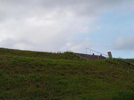 Photo, riverbed, bank, sky, 