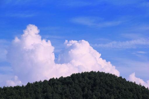 夏の風景/青空・入道雲 夏の風景/青空・入道雲 空,雲,夏の写真素材