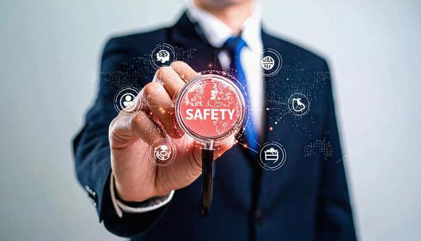 安全な医療 SAFETYと書かれた聴診器 安全な医療 SAFETYと書かれた聴診器の写真