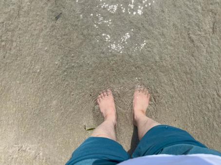 波打ち際2 波打ち際,海辺,砂浜の写真素材