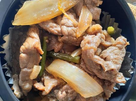 プルコギ プルコギ 弁当,学生,プルコギの写真素材