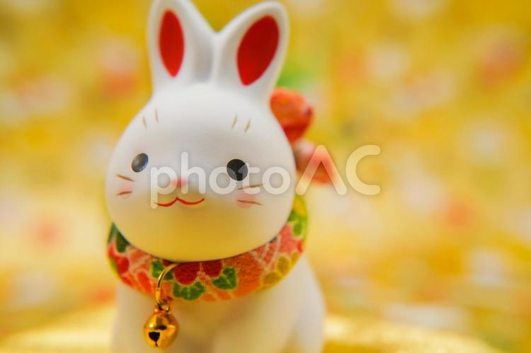 うさぎ年のお正月素材（卯年年賀状） うさぎ年,お正月,年賀状の写真素材