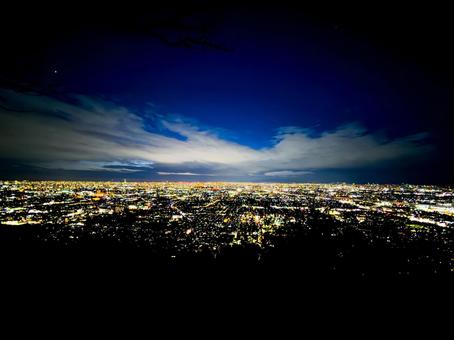 飯盛山の夜景 飯盛山の夜景の写真
