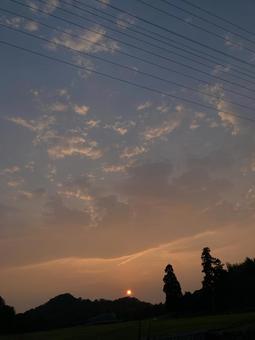 美しい夕日 1 美しい夕日 1 夕日,夕方,夕暮れの写真素材