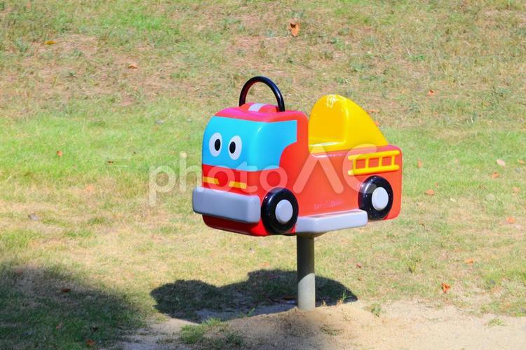 公園の乗り物の遊具 遊具,公園,乗り物の写真素材