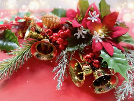楽しいクリスマス 楽しいクリスマス クリスマス,クリスマスツリー,ポインセチアの写真素材