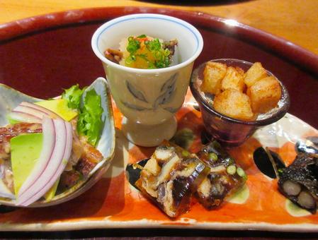 八寸 八寸 前菜,盛り合わせ,八寸の写真素材