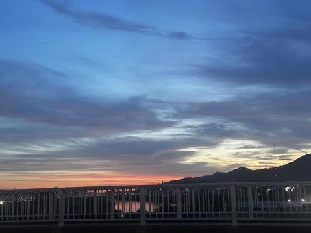 夕焼け 夕焼け,空,グラデーションの写真素材