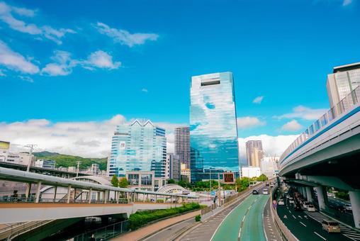 【兵庫】神戸駅の周辺 兵庫,神戸,神戸駅の写真素材