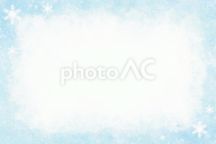 青の結晶フレーム 青,結晶,冬の写真素材