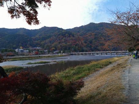 渡月橋 渡月橋,嵐山,京都の写真素材