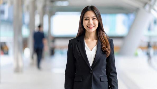 働く女性 働く女性の写真