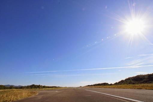 Photo, the way, blue sky, sunny day, 