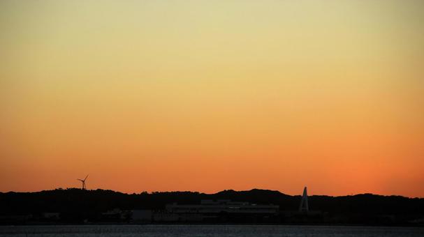 秋 浜名湖夕景 秋 浜名湖夕景 夕日,秋,浜名湖の写真素材