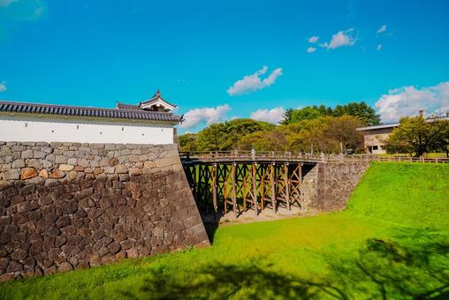【山形】山形駅の周辺 山形城跡 山形,城跡,山形城跡の写真素材