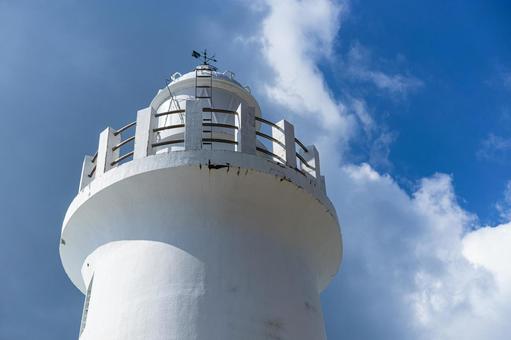 伊良湖の白い灯台と青空 伊良湖の白い灯台と青空 灯台,伊良湖,白の写真素材