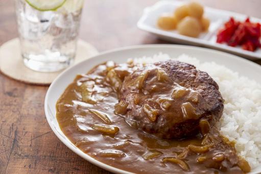 ハンバーグカレー ハンバーグカレーの写真