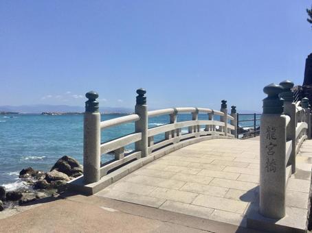 Photo, sea, keihin, bridge, 