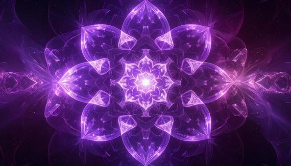 幻想的な紫の幾何学模様 幻想的な紫の幾何学模様の写真