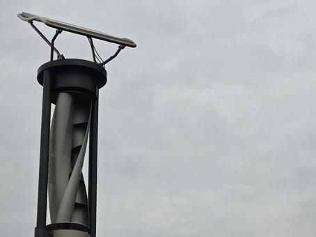 オブジェと曇り空 景色,風景,自然の写真素材