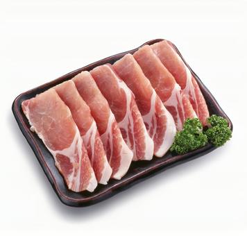 豚ロース生姜焼き用 皿盛り 豚ロース生姜焼き用 皿盛りの写真