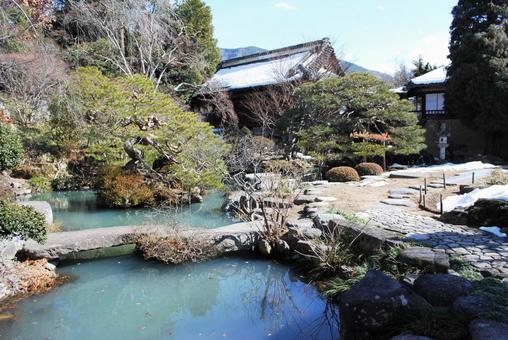 信州須坂 冬の田中本家博物館 信州須坂 冬の田中本家博物館 信州,須坂,田中本家博物館の写真素材
