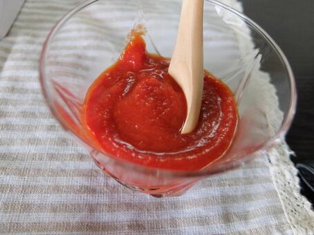 トマトピューレ トマトピューレ おいしいトマト,農家のトマト,野菜市の写真素材