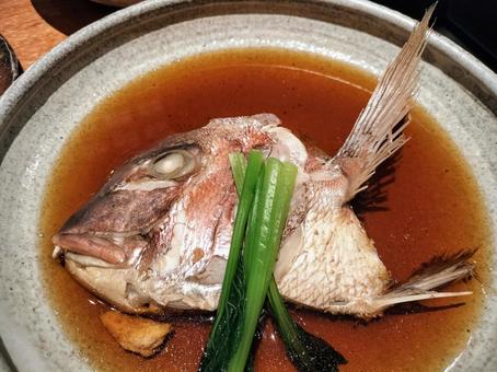酒の肴・鯛のかぶと煮 酒の肴・鯛のかぶと煮 酒の肴,煮魚,鯛の写真素材