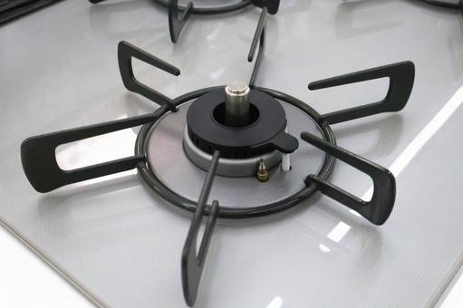 キレイなガスコンロ　ガラストップ五徳2 ガスコンロ,ガラストップ,リフォームの写真素材