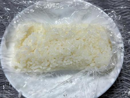 レンチンご飯 レンチンご飯,レンチン,残り飯の写真素材